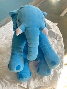 Blue Big Size Stuffed Animal Elephant Plush Toy