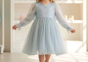 Sparkly Blue Tulle Dress