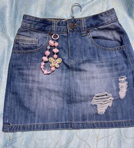 Denim Mini Skirt
