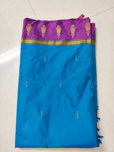 Blue Silk Saree