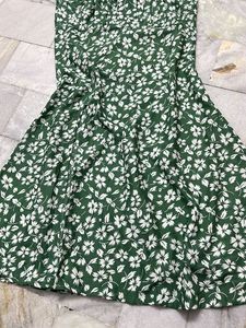 Floral Green Dress