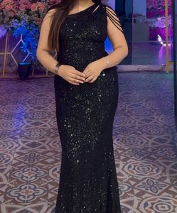 Elegant Black Sequin Gown
