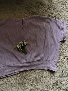 Zara Lavender Crop Top💜🫶🏻