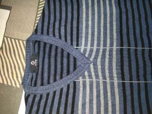 Striped V-Neck Sweater