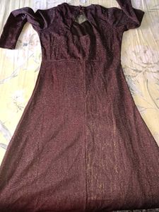 Maroon Evening Dress