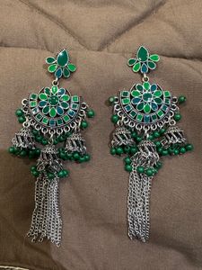 Silver Oxidised Earrings