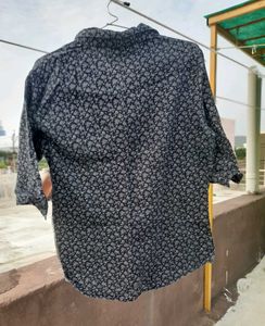 Floral Print Short Sleeve Button Down