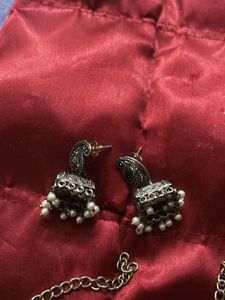 Oxidized Silver Jewelry Set