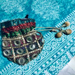 Vintage Embroidered Cuff Bracelet