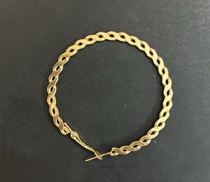Gold Chain Hoop Earrings