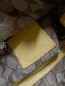 Coach Yellow Handbag