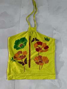 Floral Print Halter Top