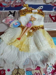 Girls Dress with Doll & 2 Pair Socks Also