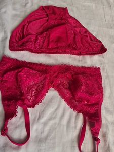 Red Lace Bra &amp; Panty Set