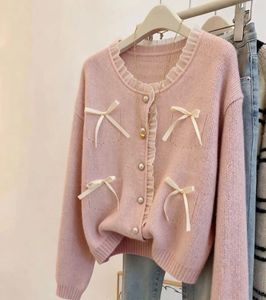 Pink Bow Cardigan
