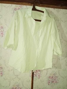 Striped Light Green Shirt