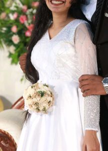 Elegant Beaded Wedding Gown