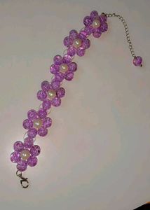 Purple Flower Hair Clip