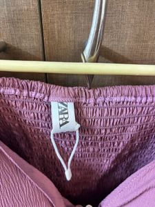 Zara Puffy Sleeve Padded Crop Top