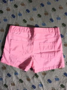 Vibrant Pink Denim Shorts