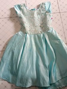 Elegant Baby Blue Party Dress