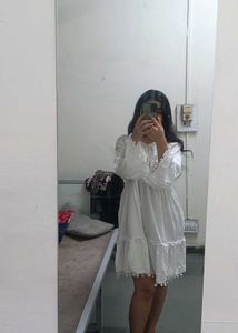 Linen Indo Western Dress