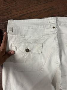 White Cargo Pants