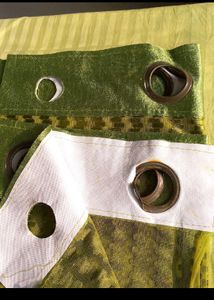 2 Nos , Green Sheer Door Curtain