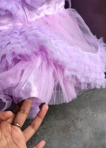 Cute Purple Tulle Dress