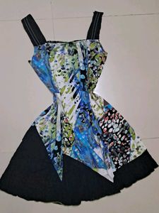 Vintage Retro Y2k Aesthetic Printed Dress