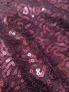 𓏲ּ𝄢Burgundy Sequin Party Dress