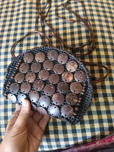 Coconut Shell Crossbody Bag