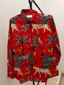 Red Animal Print Shirt
