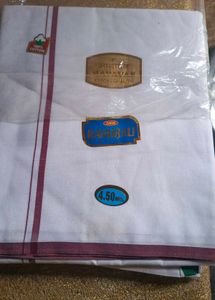 Cotton Khadi Cow Brand Dhoti / 4 Pieces