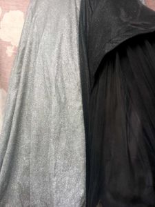 Silver and Black Prom Dress