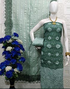 Green Dress Material