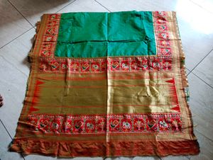 Elegant Dark Green Saree