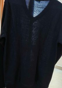 Navy V-Neck Sweater