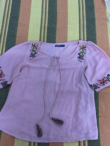 Embroidered Floral Blouse