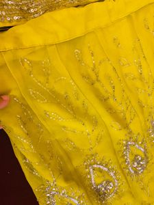 Lime Green Embellished Lehenga Choli Set