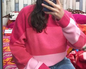 HERE&amp;NOW Pink Knit Top