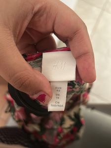 Floral Mini Dress With Side Slit