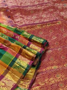 Elegant Checked Saree