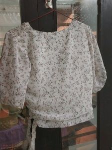 Off White Party And Casual Top