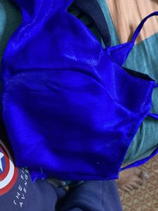 Elegant Blue Saree padded Blouse