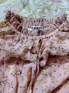 Floral Print Pleated Dress