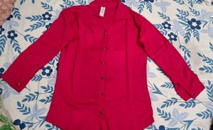 Pink Button-Up shirt