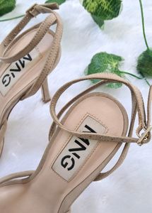 Mango Beige Stilettos Heels