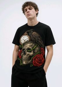 Skull &amp; Roses Graphic Tee