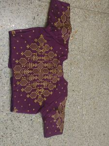 Purple Colour Beautiful Blouse